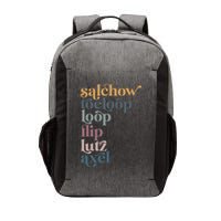 Ice Skating Salchow Toeloop Flip Lutz Axel Figure Skaters Vector Backpack