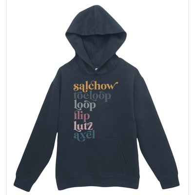 Ice Skating Salchow Toeloop Flip Lutz Axel Figure Skaters Urban Pullover Hoodie