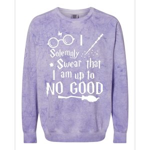 I Solemnly Swear That I Am Up To No Good Colorblast Crewneck Sweatshirt