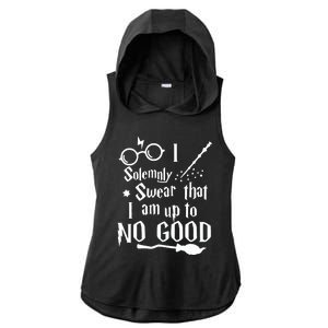 I Solemnly Swear That I Am Up To No Good Ladies PosiCharge Tri-Blend Wicking Draft Hoodie Tank