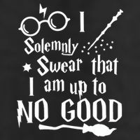 I Solemnly Swear That I Am Up To No Good 7 Panel Mesh Trucker Snapback Hat