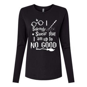 I Solemnly Swear That I Am Up To No Good Womens Cotton Relaxed Long Sleeve T-Shirt