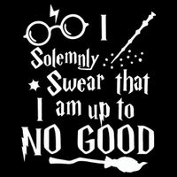 I Solemnly Swear That I Am Up To No Good Drawstring Bag