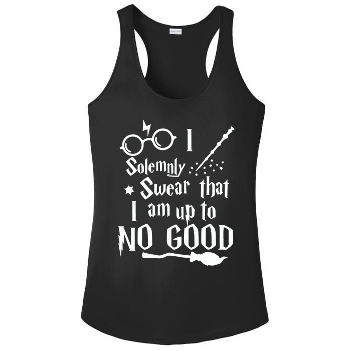 I Solemnly Swear That I Am Up To No Good Ladies PosiCharge Competitor Racerback Tank