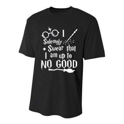 I Solemnly Swear That I Am Up To No Good Youth Performance Sprint T-Shirt