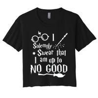 I Solemnly Swear That I Am Up To No Good Women's Crop Top Tee