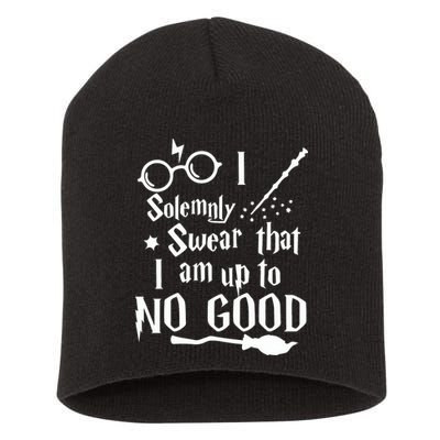 I Solemnly Swear That I Am Up To No Good Short Acrylic Beanie