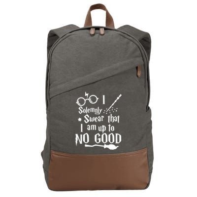 I Solemnly Swear That I Am Up To No Good Cotton Canvas Backpack