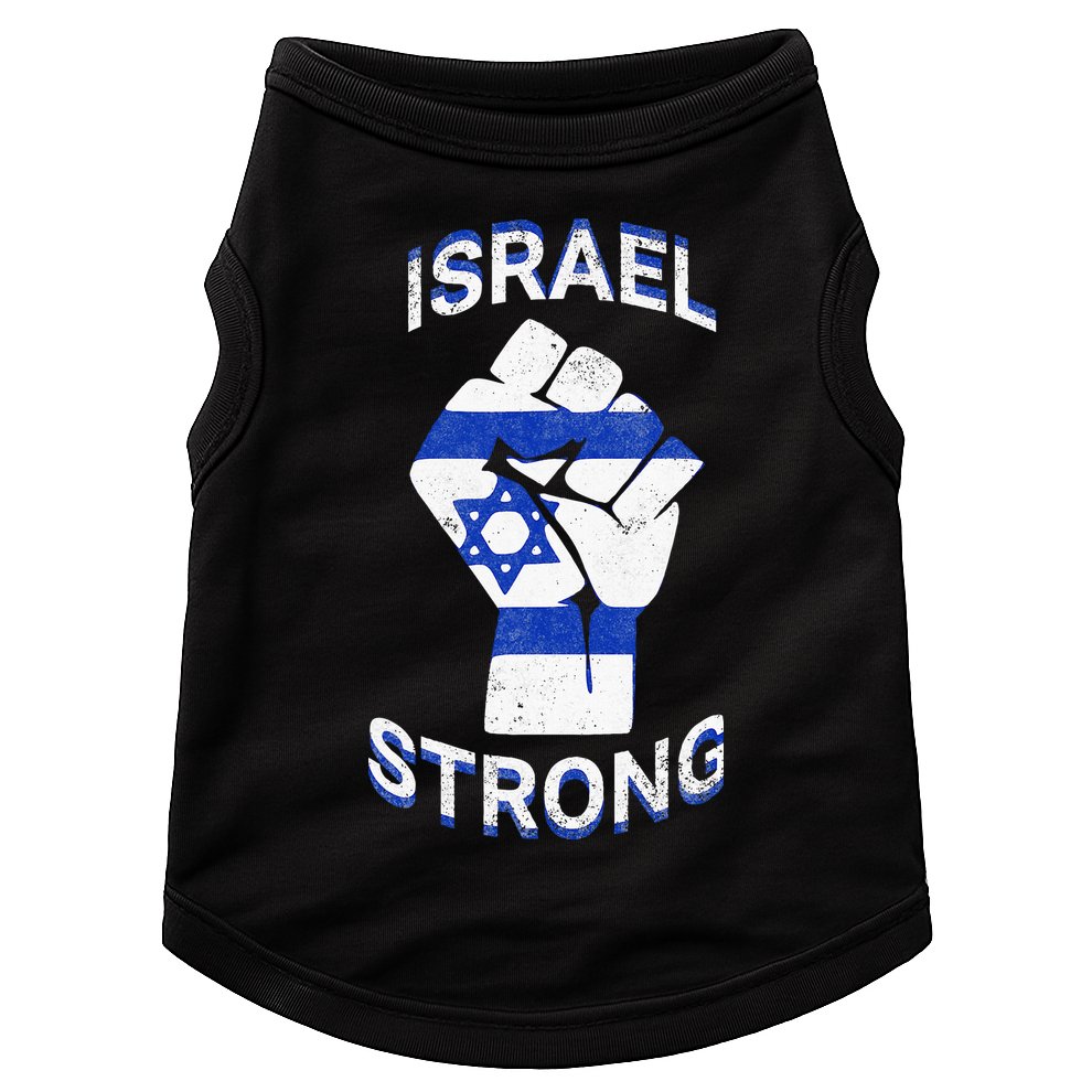 Israel Strong Support Stand With Israel Love Jewish Pride  Doggie Tank