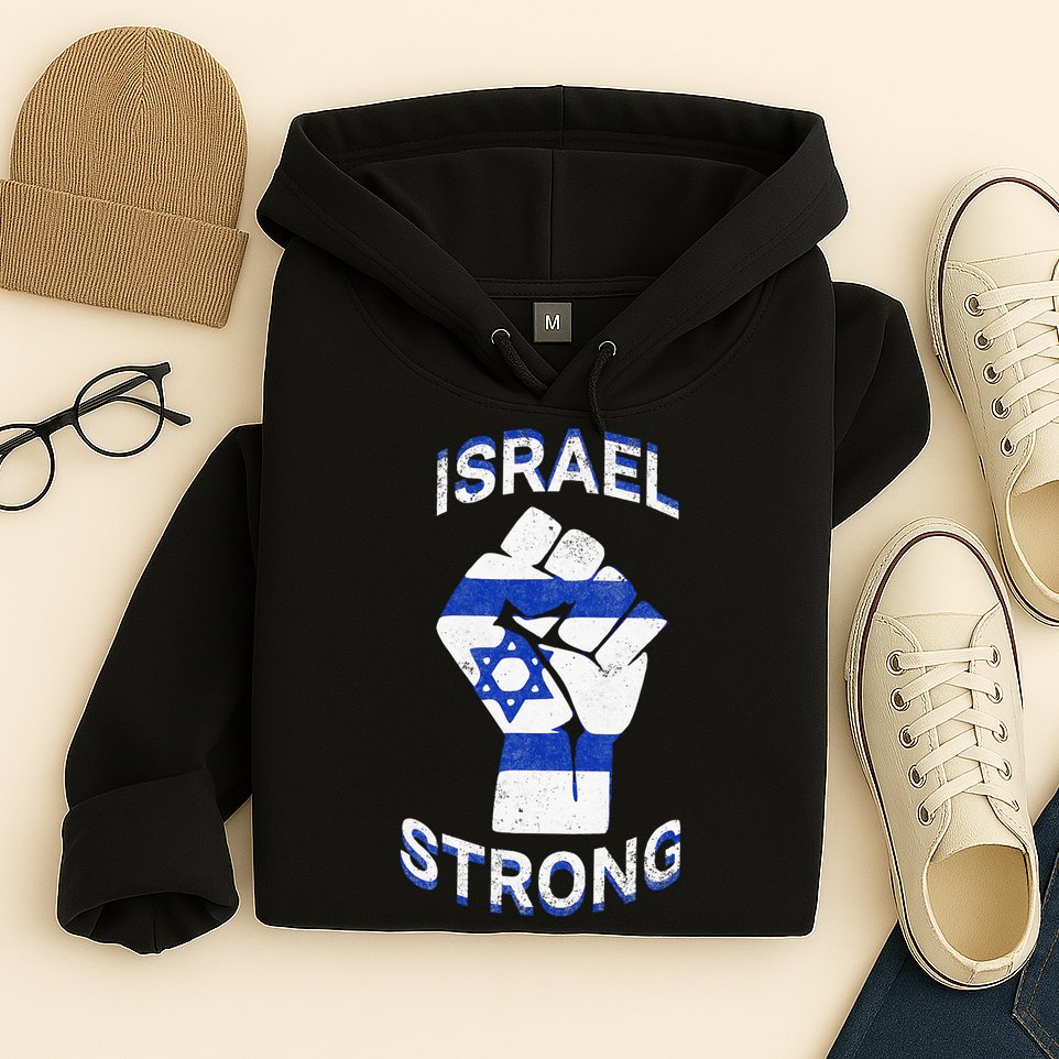 Israel Strong Support Stand With Israel Love Jewish Pride  Hoodie