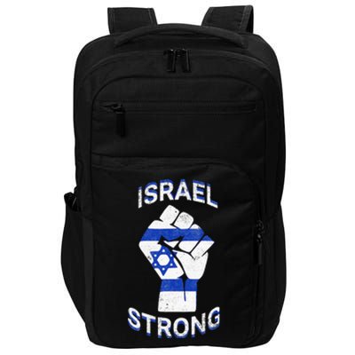 Israel Strong Support Stand With Israel Love Jewish Pride  Impact Tech Backpack