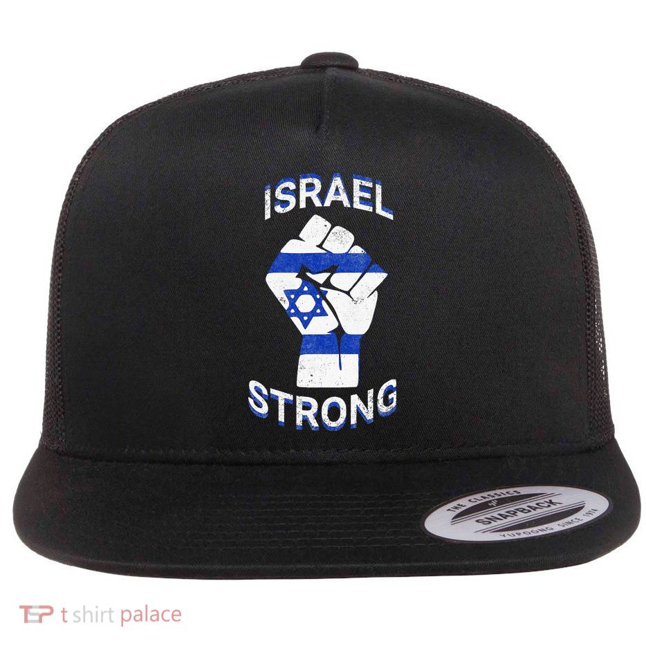 Israel Strong Support Stand With Israel Love Jewish Pride  Flatbill Hat