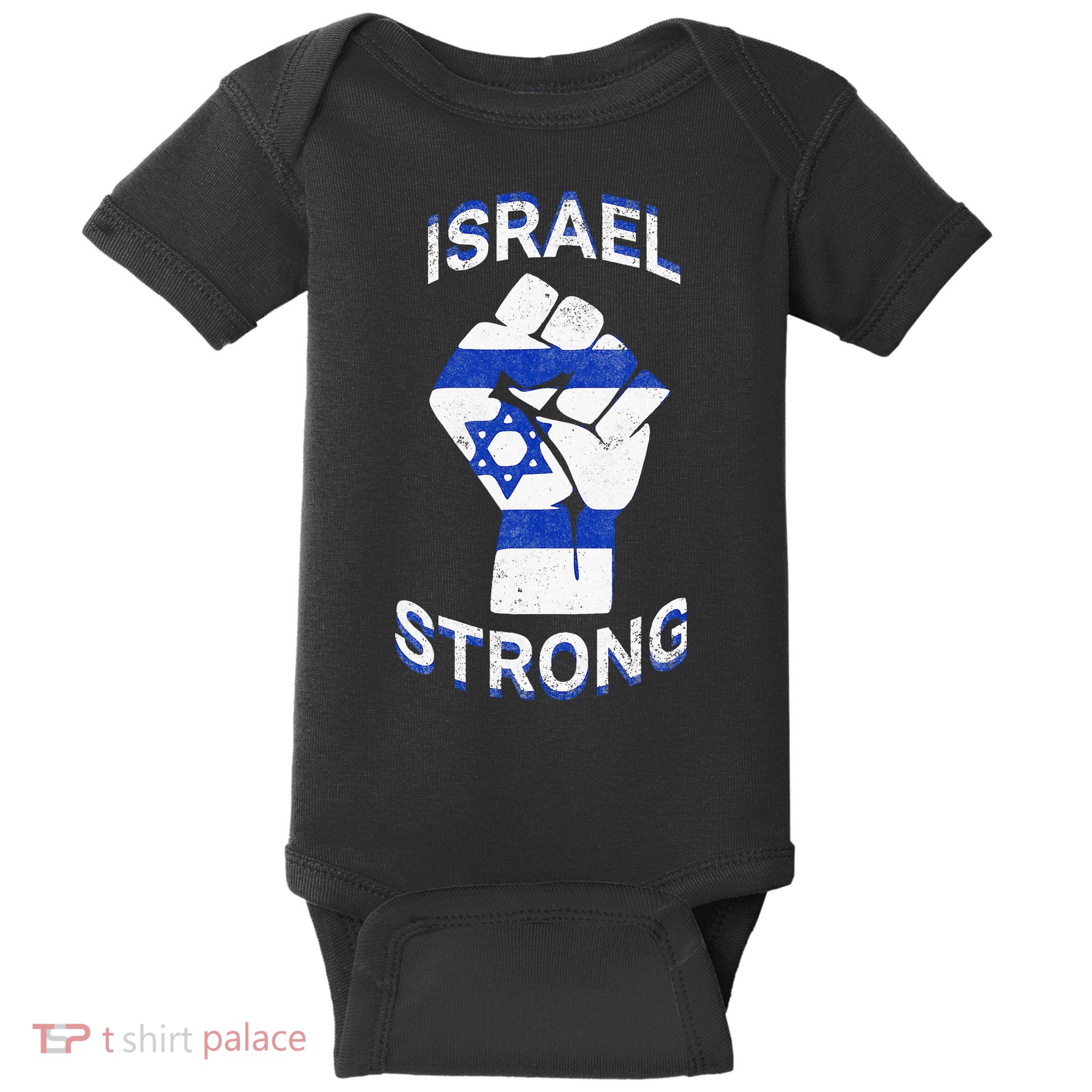 Israel Strong Support Stand With Israel Love Jewish Pride  Baby Bodysuit
