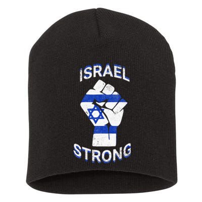 Israel Strong Support Stand With Israel Love Jewish Pride  Short Acrylic Beanie