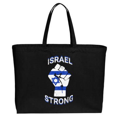 Israel Strong Support Stand With Israel Love Jewish Pride  Cotton Canvas Jumbo Tote