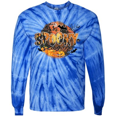 Its Spooky Season Meaningful Gift Funny Horror Halloween Vibes Cute Gift Tie-Dye Long Sleeve Shirt