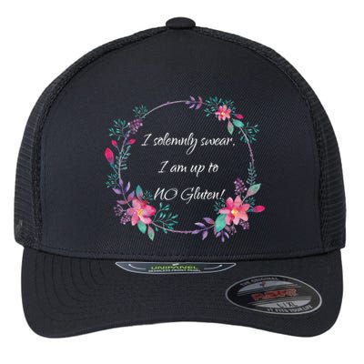 I Solemnly Swear I Am Up To No Gluten! Celiac Disease Gift Meaningful Gift Flexfit Unipanel Trucker Cap