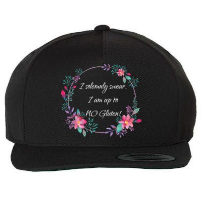 I Solemnly Swear I Am Up To No Gluten! Celiac Disease Gift Meaningful Gift Wool Snapback Cap