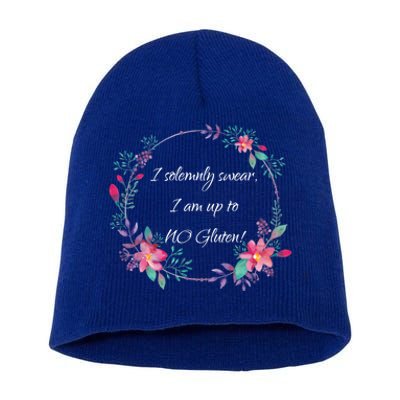 I Solemnly Swear I Am Up To No Gluten! Celiac Disease Gift Meaningful Gift Short Acrylic Beanie