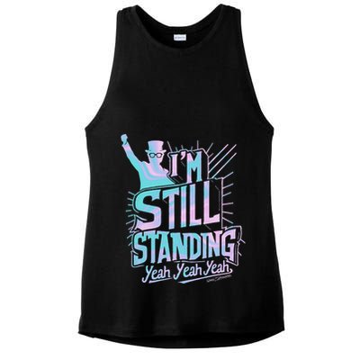 I’M Still Standing Yeah Yeah Yeah Ladies PosiCharge Tri-Blend Wicking Tank