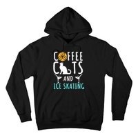 Ice Skating Skater Sport Cat Coffee Lover Hoodie