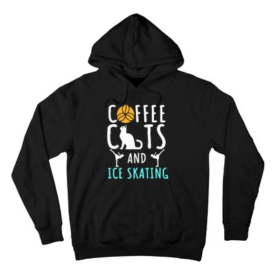 Ice Skating Skater Sport Cat Coffee Lover Hoodie