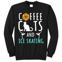 Ice Skating Skater Sport Cat Coffee Lover Sweatshirt