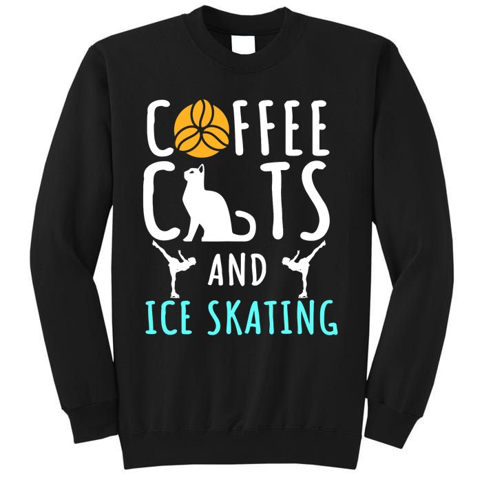 Ice Skating Skater Sport Cat Coffee Lover Sweatshirt