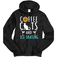 Ice Skating Skater Sport Cat Coffee Lover Tie Dye Hoodie