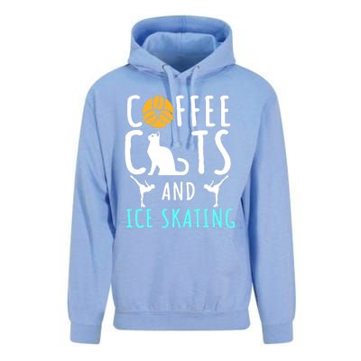 Ice Skating Skater Sport Cat Coffee Lover Unisex Surf Hoodie