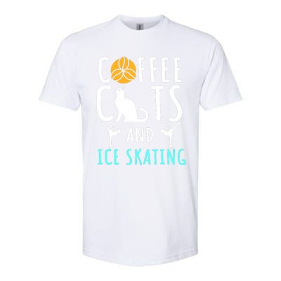 Ice Skating Skater Sport Cat Coffee Lover Softstyle CVC T-Shirt