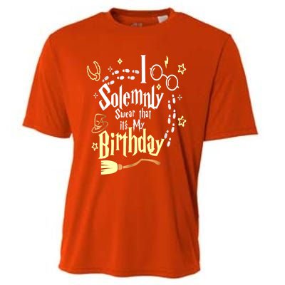 I Solemnly Swear That It's My Birthday Funny Cooling Performance Crew T-Shirt