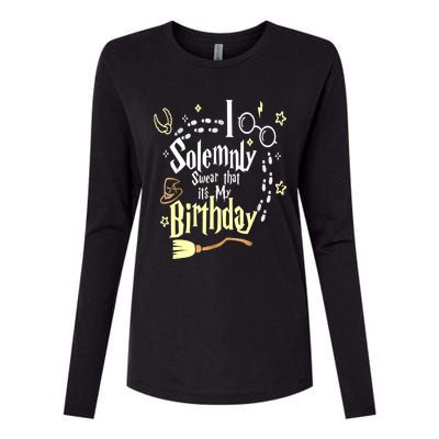 I Solemnly Swear That It's My Birthday Funny Womens Cotton Relaxed Long Sleeve T-Shirt