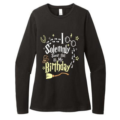 I Solemnly Swear That It's My Birthday Funny Womens CVC Long Sleeve Shirt