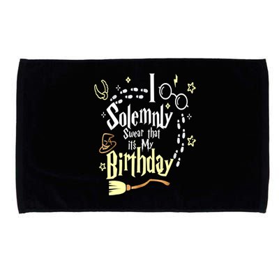 I Solemnly Swear That It's My Birthday Funny Microfiber Hand Towel