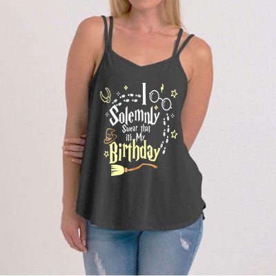 I Solemnly Swear That It's My Birthday Funny Women's Strappy Tank