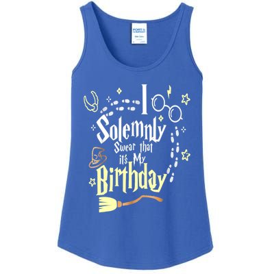 I Solemnly Swear That It's My Birthday Funny Ladies Essential Tank