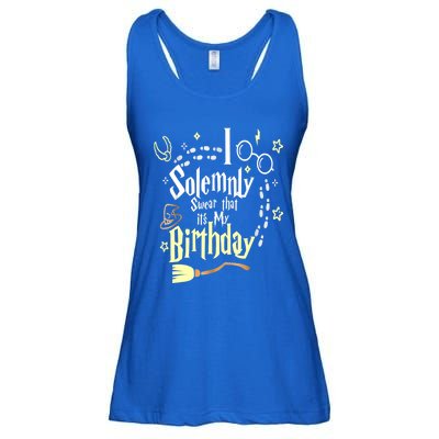 I Solemnly Swear That It's My Birthday Funny Ladies Essential Flowy Tank