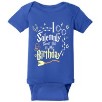 I Solemnly Swear That It's My Birthday Funny Baby Bodysuit