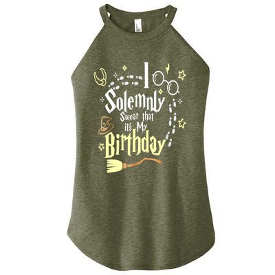 I Solemnly Swear That It's My Birthday Funny Women's Perfect Tri Rocker Tank