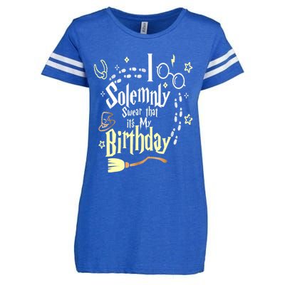 I Solemnly Swear That It's My Birthday Funny Enza Ladies Jersey Football T-Shirt