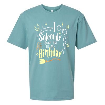 I Solemnly Swear That It's My Birthday Funny Sueded Cloud Jersey T-Shirt