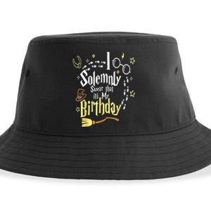 I Solemnly Swear That Its My Birthday Funny Sustainable Bucket Hat