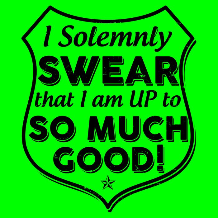 I Solemnly Swear That I Am Up To So Much Good Button