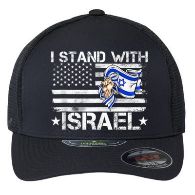 Israel Strong shirt Pray For Israel US Israel Flag Flexfit Unipanel Trucker Cap