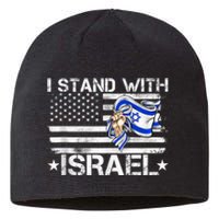 Israel Strong shirt Pray For Israel US Israel Flag Sustainable Beanie