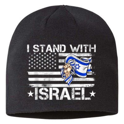 Israel Strong shirt Pray For Israel US Israel Flag Sustainable Beanie