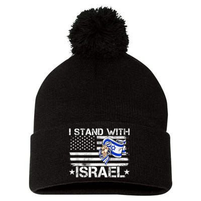 Israel Strong shirt Pray For Israel US Israel Flag Pom Pom 12in Knit Beanie