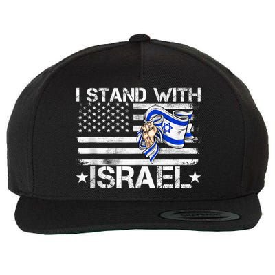 Israel Strong shirt Pray For Israel US Israel Flag Wool Snapback Cap