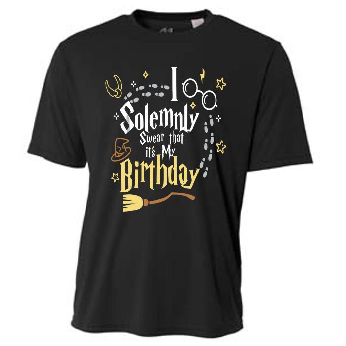 I Solemnly Swear That Its My Birthday Funny Cooling Performance Crew T-Shirt